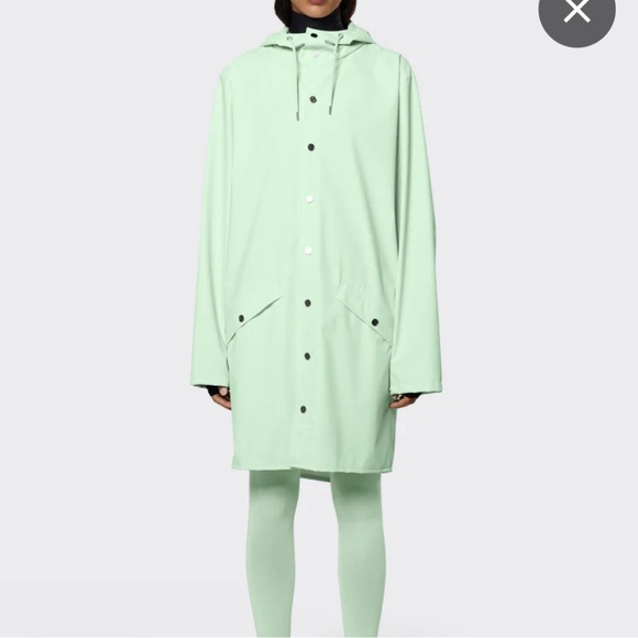 Rains Jackets & Blazers - NWT RAINS Long Jacket Mineral size L